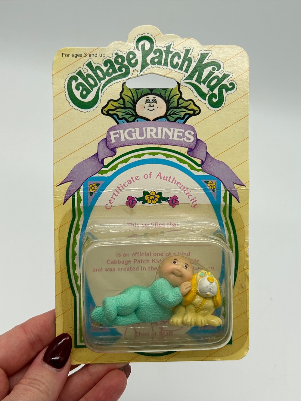 Vintage 1985 Cabbage Patch Kids Figurine Panosh Place Sealed MOC 27170 New